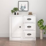  Komoda sjajna bijela 70x35,5x67,5 cm od konstruiranog drva Cijene