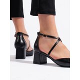 GOODIN Women's black pointed sandals cene