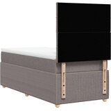  Krevet s oprugama i madracem smeđesivi 90x190 cm od tkanine | shoptok.hr