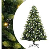 vidaXL Umretni zložljiv božični drevesec 300 LED Zelena 210 cm | Shoptok.si