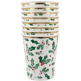 Meri Meri Papirnate jednokratne čaše u setu 8 kom Holly Pattern – | shoptok.hr