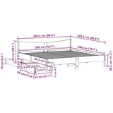vidaXL Okvir kreveta s ladicama 200 x 200 cm od masivne borovine | shoptok.hr