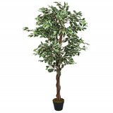 vidaXL Umjetno stablo fikusa 378 listova 80 cm zeleno cijene