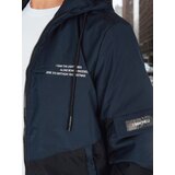 DStreet Kurtka męska przejściowa z kapturem niebieska | Shoptok.si