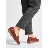 Shelvt Brown women's loafers with decoration | Eponuda.ba