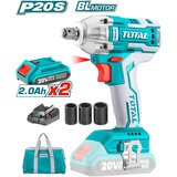 Total Akumulatorski udarni vijačnik 300Nm/1/2"/ INDUSTRIAL (SET Baterija 2x2Ah, Polnilec, Torba) (TIWLI2001) | Shoptok.si