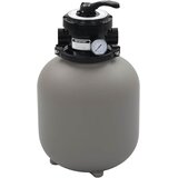  Pješčani filtar za bazen s ventilom s 4 položaja sivi 350 mm Cene