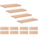 Step treads 12 kom. 70 x 25 x 2 cm Prirodna Čvrsto drvo bukve | shoptok.hr