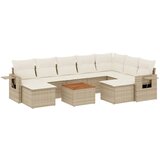 Maison Chic Seti vrtnega pohištva - Vrtna garnitura - Vrtni pohištvo set 10-delna z blazinami bež poli ratan, (21812305) | Shoptok.si