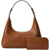 Calvin Klein Jeans Torbice za na ramo Emblem Aop Perfor Lthr Bag Kostanjeva Cene