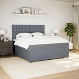  Krevet s oprugama i madracem tamnosivi 180x200 cm baršunasti | shoptok.hr