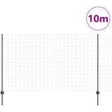 Euro ograda s postom 10 x 1,4 m Čelik premazan PVC-om Siva | shoptok.hr