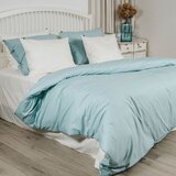 Odeja Posteljnina s trakci Tia Organic - modra-240x220+2x80x60 | Shoptok.si