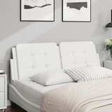 vidaXL Vzglavna stranica bela 140 cm umetno usnje Cene