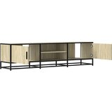 vidaXL TV omarica sonoma hrast 160x35x41 cm inženirski les in kovina | Shoptok.si