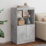  The Living Store Komoda z LED lučkami betonsko siva 60,5x37x100 cm - Komoda, (21502259) Cene