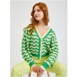 Orsay Green Ladies Striped Cardigan - Ladies Cene