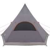  Teepee šator s krovom Siva i narančasta 545 x 450 x 295 cm | shoptok.hr