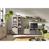 CARRYHOME vitrina, barve bora, temno siva | Shoptok.si