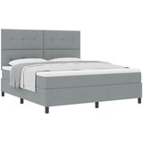  s opruga kutije Svijetlo siva 180 x 200 cm tkanina | shoptok.hr
