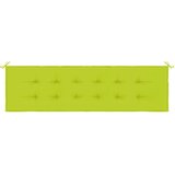  Jastuk za vrtnu klupu jarkozeleni 180x50x3 cm od tkanine Oxford | shoptok.hr