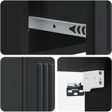  Noćni ormarić za montažu na zid 2 pcs Crna 33 x 34,5 x 20 cm | shoptok.hr