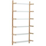 Kave Home Steklen sistem modularnih polic v naravni barvi 110x202x30,5 cm Sitra – | Shoptok.si