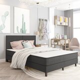  Krevet od tkanine s oprugama tamnosivi 160 x 200 cm | shoptok.hr