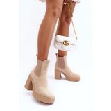Kesi Zamsz shoes on a massive post beige Sunilda | shoptok.hr