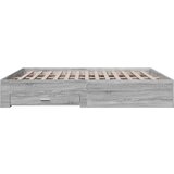  Okvir za krevet s ladicama boja hrasta 200x200 cm drveni | shoptok.hr