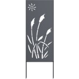 vidaXL Dekorativni panel za vrt Antracitna 32 x 140 cm Mnogi jeklo | Shoptok.si