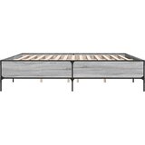  Okvir kreveta boja hrasta 180x200 cm konstruiranog drvo i metal | shoptok.hr