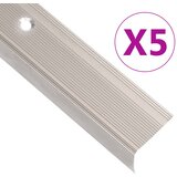vidaXL Rubnjaci za stepenice L-oblika 5 kom aluminijski 90 cm bež | shoptok.hr