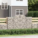  Lučne gabionske košare 2 kom 200x50x120/140cm pocinčano željezo | shoptok.hr