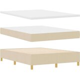  Box Spring postelja z vzmetnico Krem 160x200 cm Tkanina, (22051730) | Shoptok.si