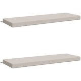  Jastučići za klupe - 2 dijela SOEST 2 kom. 100% poliester - Bijela 150 x 50 x 8 cm Melange Slike