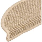  Prostirke za stepenice 15 kom 56x17x3 cm svijetlo bež poluokrugle | shoptok.hr