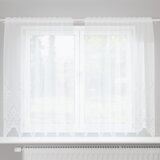 vidaXL Zavjese sa zavjesama Cvjetni Bijelo 150 x 140 cm Poliester | shoptok.hr