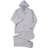 Trendyol Gray Melange Oversize/Wide Cut Hooded Basic Tracksuit Set