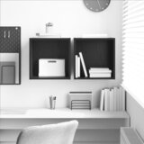 vidaXL Stenske omare 2 kosa Črn hrast 37x37x37 cm Inženirski les | Shoptok.si