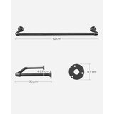  Set od 2 zidne vešalice za ramena LINEA, crna | Eponuda.com