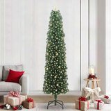 vidaXL Umestno božično drevo Zelena 240 cm PVC in Jeklo in Plastika | Shoptok.si