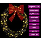 vidaXL Vijenac s 80 LED svjetlima Topla bijela 90 cm Ratan | shoptok.hr