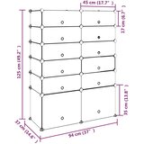  Stalak za cipele crni 94 x 37 x 125 cm PP | shoptok.hr