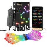 TWD060STP-T - LED RGB prigušiva girlanda DOTS 60xLED 7 m USB Wi-Fi