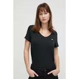 Hollister Co. Kratka majica ženski, črna barva