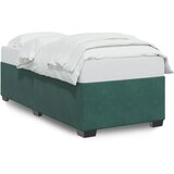  The Living Store Posteljni okvir temno zelen 100x200 cm žamet - Posteljni Okvir, (21529637) | Shoptok.si