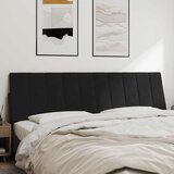  Jastuk za uzglavlje Hanko crni 180 cm baršunasti | Eponuda.com
