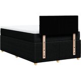  Krevet s oprugama i madracem crni 120 x 200cm od tkanine | shoptok.hr