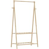  Stalak za odjeću s policama 96x45,5x150,5 cm od bambusa | shoptok.hr